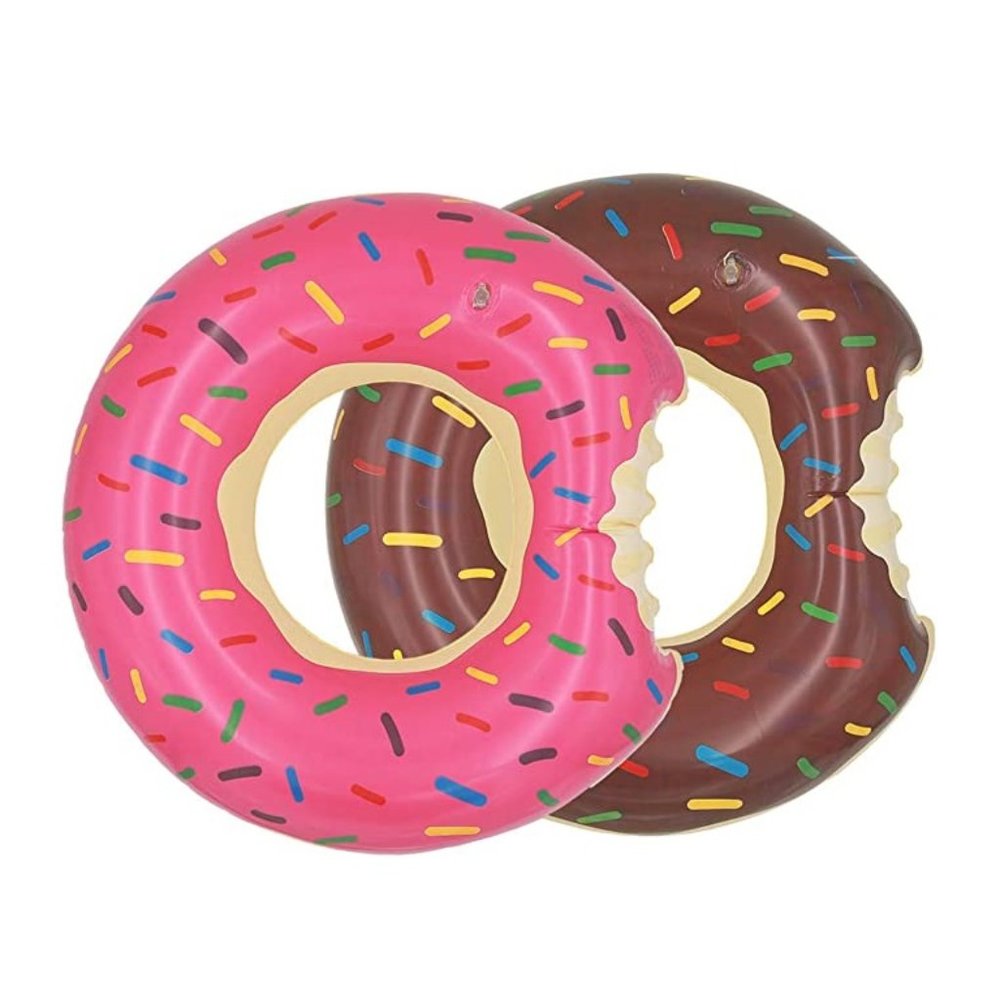 Donut Pool Float Set - Pink and Brown